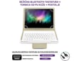 Futrola Leather 10-11 in sa bluetooth tastaturom bela