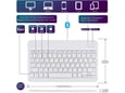 Futrola Leather 10-11 in sa bluetooth tastaturom bela