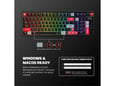 Tastatura mehanicka Gaming Fantech MK918 RGB Atom PRO097 Wireless bela (blue switch)