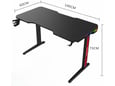 Gaming sto Nanobit NB503 RGB 140cm Midnight Black