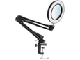 Stona LED lampa sa lupom HQ crna