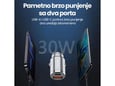 Auto punjac Nanobit NB104 USB i PD 30W