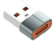Adapter LDNIO LC150 Type-C na USB sivi
