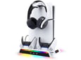Stalak iPega PG-P5S006 multifunkcionalni RGB za PS5 SLIM/ PS5 Pro beli
