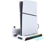 Stalak iPega PG-P5S006 multifunkcionalni RGB za PS5 SLIM/ PS5 Pro beli