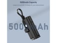 Power Bank Aspor A332 5000 mAh Type-C crni