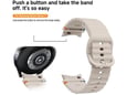 Silikonska narukvica za pametni sat Samsung Galaxy watch 7 zelena