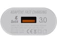 Kucni punjac LDNIO A303Q USB 5V/ 3A (18W) FAST CHARGING QC 3.0 sa kablom USB na Type-C beli