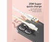 Kabel LDNIO LS841 25W Fast USB na Type-C beli 1m