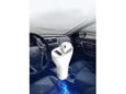 Auto punjac sa Bluetooth slusalicom beli