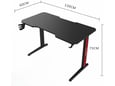 Gaming sto Nanobit NB501 120cm Midnight Black