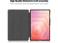 Maska na preklop Tablet Stripes za Samsung Tab S11 Ultra/ X930B roze