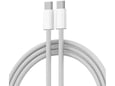Kabel Braided iPhone PD Type-C na Type-C 20W beli 1m
