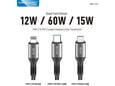 Kabel KONFULON Joko DC62 60w Type-C 3u1 crni 1,2m