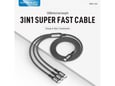Kabel KONFULON Joko DC62 60w Type-C 3u1 crni 1,2m