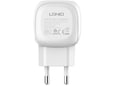 Kucni punjac LDNIO A1206C PD 27W sa kablom Type-C na Type-C beli 1m