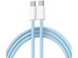 Kabel Braided iPhone PD Type-C na Type-C 20W plavi 1m