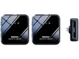 Bezicni mikrofon Lavalier REMAX K12 2u1 za mobilni telefon iPhone Lightning crni