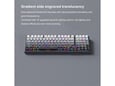 Mehanicka zicna tastatura ZIFRIEND ZT99 sivo crna (sivi switch)