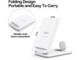 Bezicni punjac B-13 3u1 za iPhone,Airpods,Apple Watch 15W beli