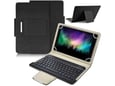 Futrola Leather 10-11 in sa bluetooth tastaturom crna