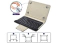 Futrola Leather 10-11 in sa bluetooth tastaturom crna