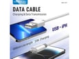 Kabel KONFULON Joko DC79 3A USB na iPhone Lightning beli 1m