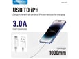 Kabel KONFULON Joko DC79 3A USB na iPhone Lightning beli 1m