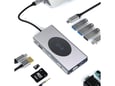 Docking station / HUB Type-C na LAN Gb, Wireless PC, SD card, TF, Type-C, 3xUSB 3.0, 2xUSB 2.0, Audio, HDMI i VGA 13 u 1 20cm kabl