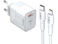 Kucni punjac Moxom MX-HC134 Fast Charge QC 18W PD20W sa kablom Type-C na iPhone Lightning beli