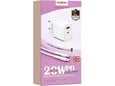 Kucni punjac Moxom MX-HC134 Fast Charge QC 18W PD20W sa kablom Type-C na iPhone Lightning beli