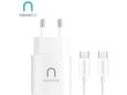 Kucni punjac Nanobit NB102 25W sa kablom Type-C na Type C 1m