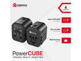 Univerzalni Multi Adapter Fantech TAC1 Power Cube 20W PD QC 3.0 20W crni