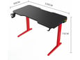 Gaming sto Nanobit NB503 RGB 120cm Ferrari Red
