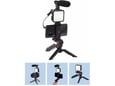 Stativ Tripod za mobilni sa blicem i mikrofonom AY-49 crni
