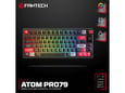 Tastatura mehanicka Gaming Fantech MK917 RGB Atom PRO79 Wireless crna (Red switch)