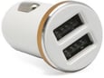 Auto punjac LDNIO DL-C22 dual USB 2.1A + Micro USB kabel beli