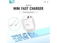 Kucni punjac KONFULON Joko JK82 + PX14 PD 20W/ USB 18W sa kablom USB na iPhone Lightning beli 1m