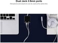 USB Type-C zvucna karta 7.1 JWD crna