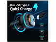 Bluetooth FM LED Transmiter C33 5V/ 3.1A crni