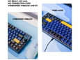 Tastatura Mehanicka Gaming Fantech MK910 RGB Vibe Maxfit 81 Grand Cobalt Wireless (Yellow switch)