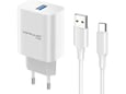 Kucni punjac KONFULON Joko C87 3A sa kablom USB na Type-C beli 1m