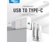 Kucni punjac KONFULON Joko C87 3A sa kablom USB na Type-C beli 1m