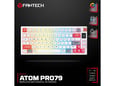 Tastatura mehanicka Gaming Fantech MK917 RGB Atom PRO79 Wireless bela (blue switch)