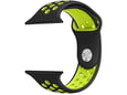 Narukvica za Apple Watch Sport Silicone Strap black green M/ L 42/ 44/ 45 mm