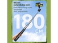 Stativ Tripod Wireless + Selfie Stick REMAX P30 1.8m crni
