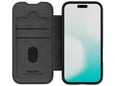Maska za iPhone 17 na preklop Nillkin Qin Pro crna