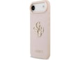Maska Guess Grained Big 4G & Classic Logo do iPhone Air pink