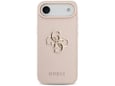 Maska Guess Grained Big 4G & Classic Logo do iPhone Air pink