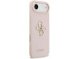 Maska Guess Grained Big 4G & Classic Logo do iPhone Air pink